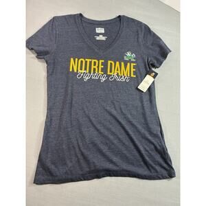 Notre Dame Fighting Irish Women’s M V-Neck Tee NWT College Football Shirt